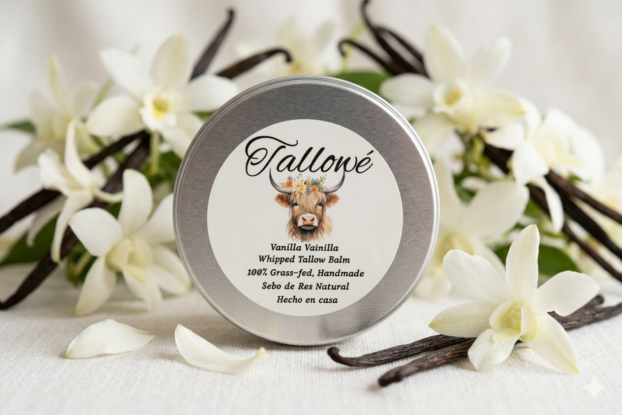 Tallow Light Vanilla 2oz tin